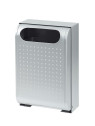 Corbeille de propreté murale URBANET 56234 gris métal 30L 