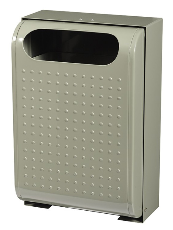 Corbeille de propreté murale URBANET 56230 gris ciment - 30L 