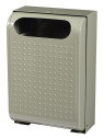 Corbeille de propreté murale URBANET 56230 gris ciment - 30L 
