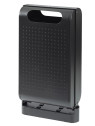 Corbeille de propreté URBANET de chez rossignol gris manganèse 60L ref 56239 