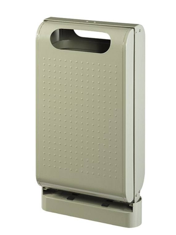 Corbeille de propreté URBANET gris ciment rossignol 56235 60L 