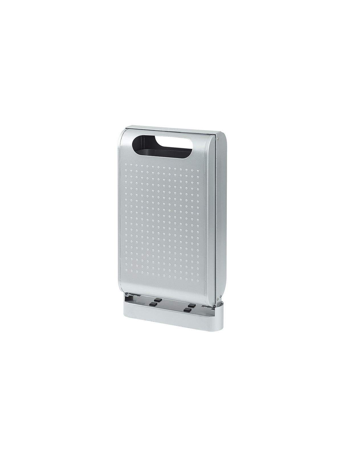 Corbeille de propreté URBANET 56238 rossignol gris métal 60L 