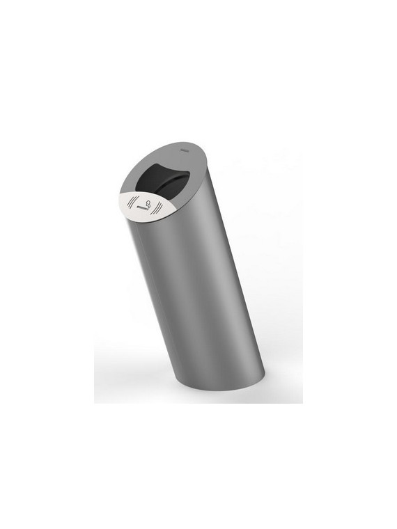 Poubelle 85L avec grille ecrase mégots