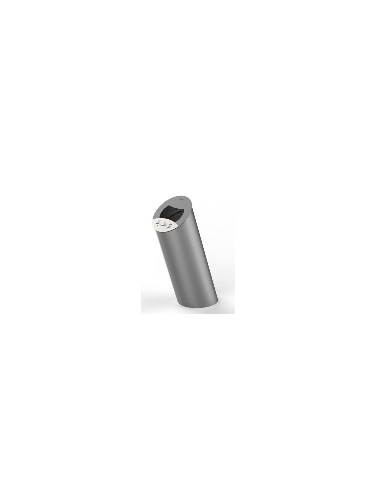 Poubelle 85L avec grille ecrase mégots