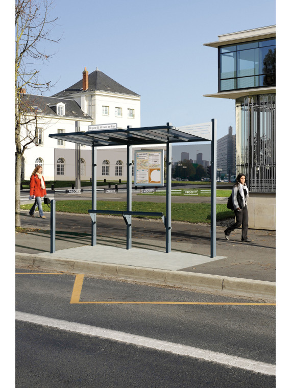 Station de bus Conviviale 3000 sans vitrage de coté