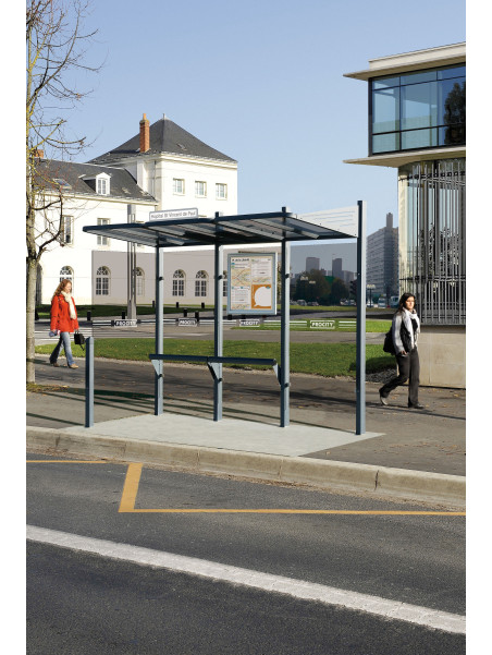 Station de bus Conviviale 3000 sans vitrage de coté