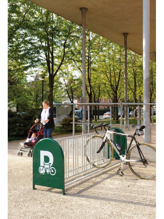 Support cycles 16 places acier galvanisé