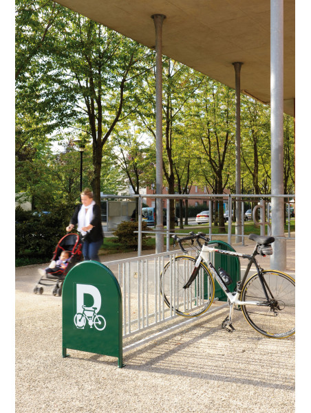 Support cycles 16 places acier galvanisé