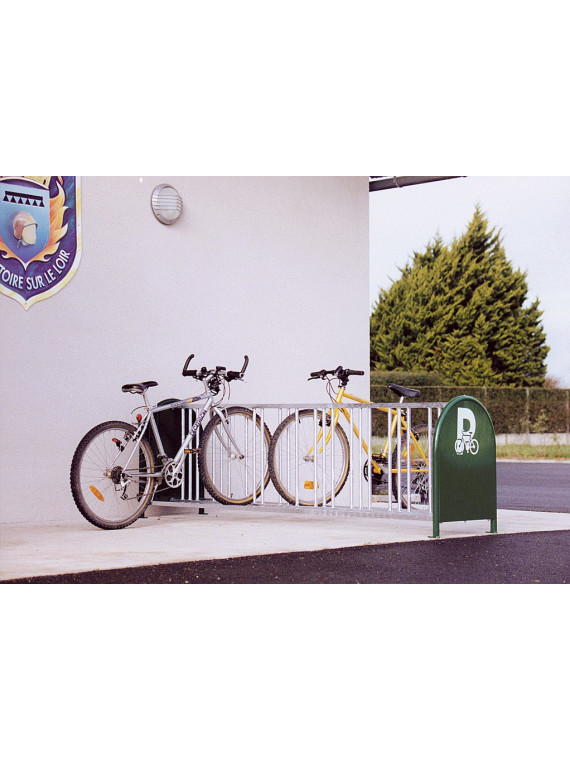 Support cycles 16 places acier galvanisé