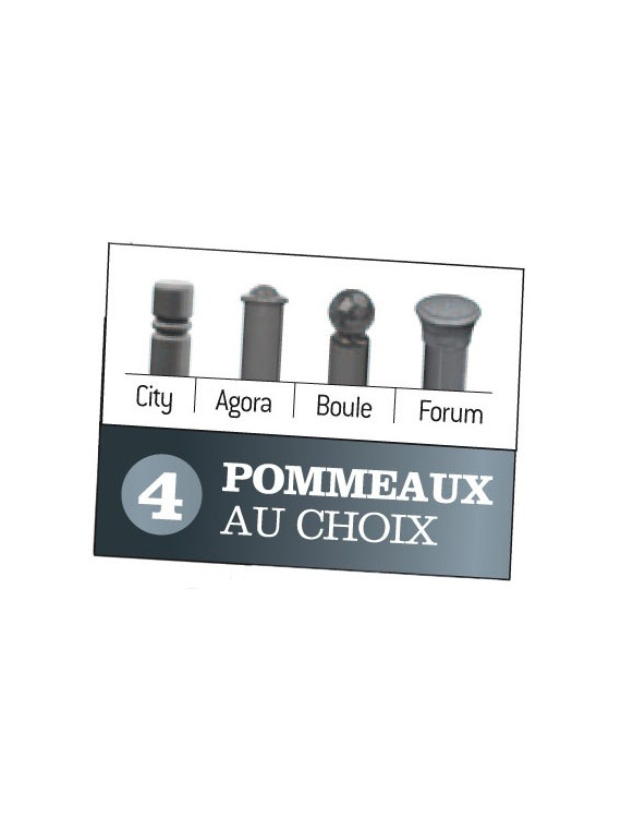 Support cycles Déco 3 places composable simple face City