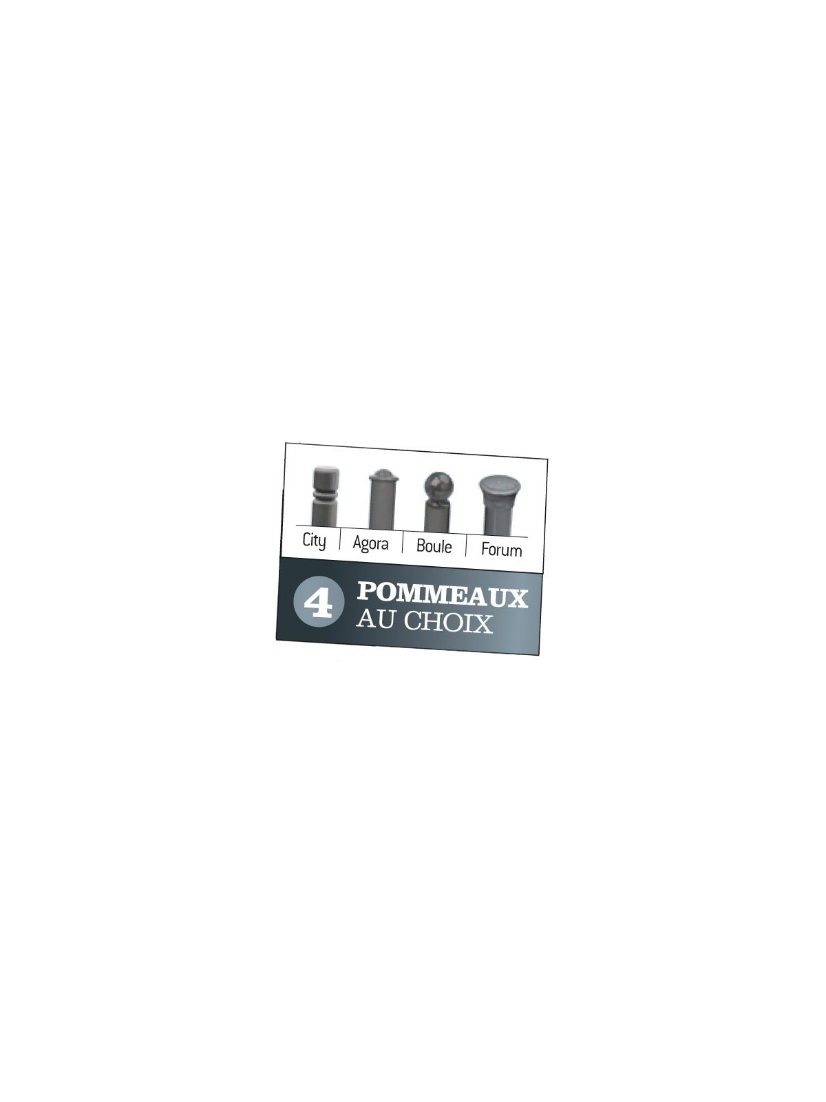 Support cycles Déco 3 places composable simple face City