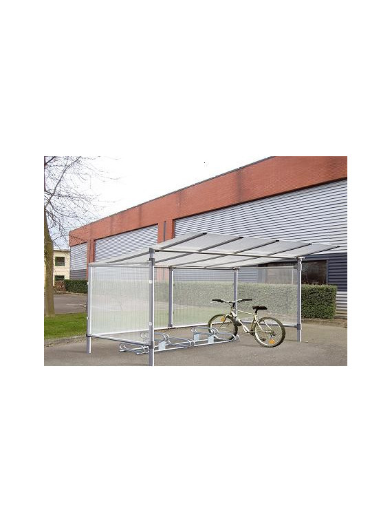 Abri cycles alu classique 5 places