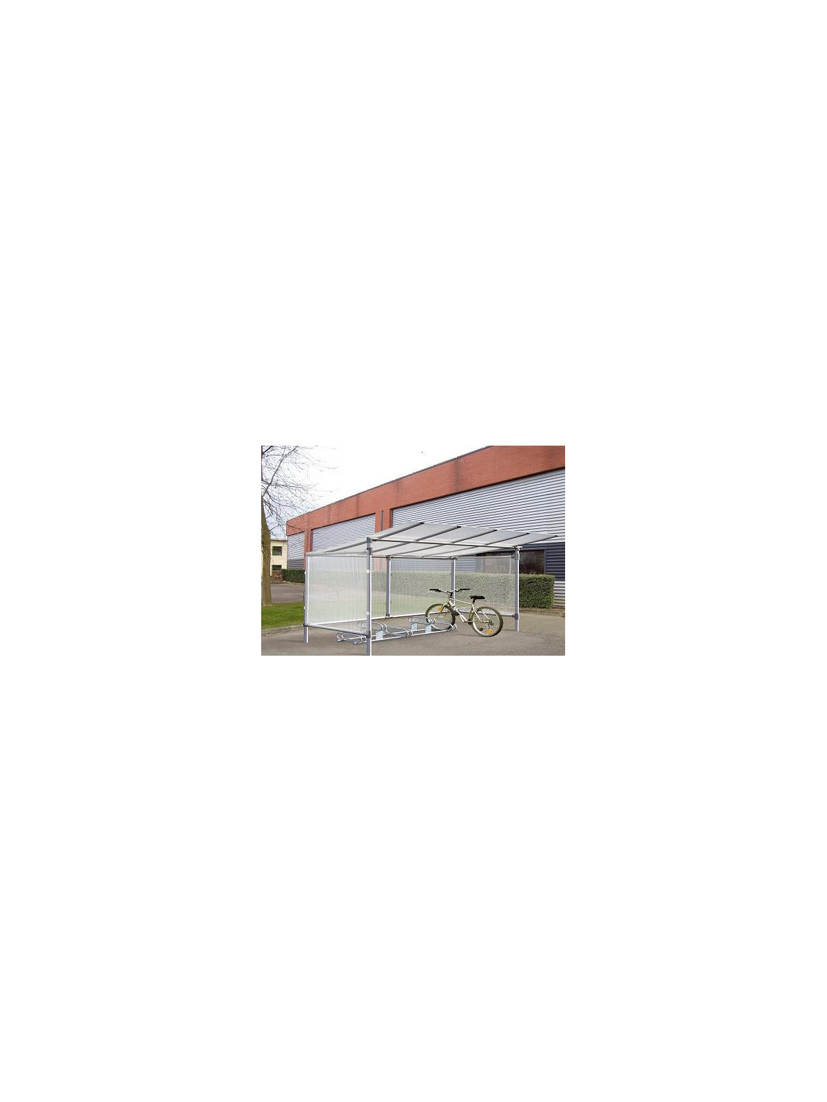 Abri cycles alu classique 5 places