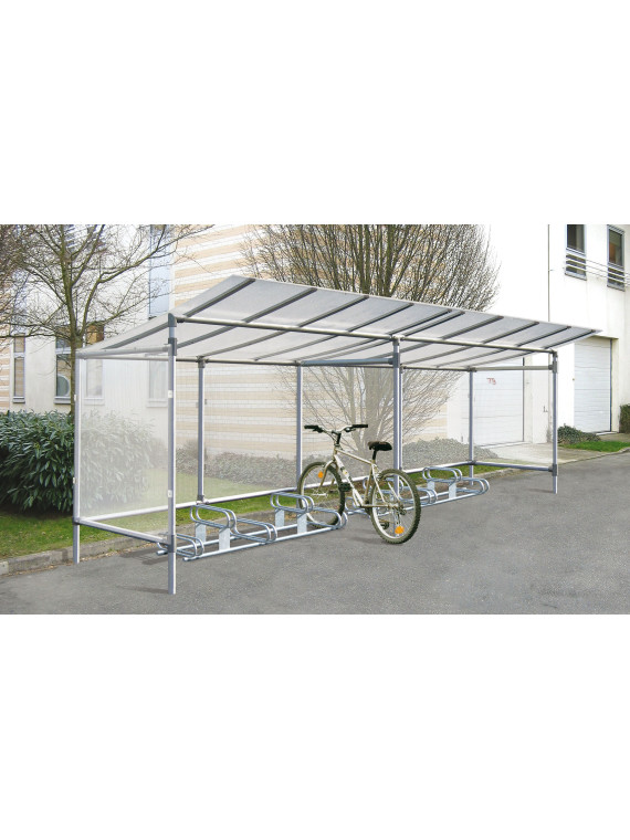 Abri cycles alu classique 5 places