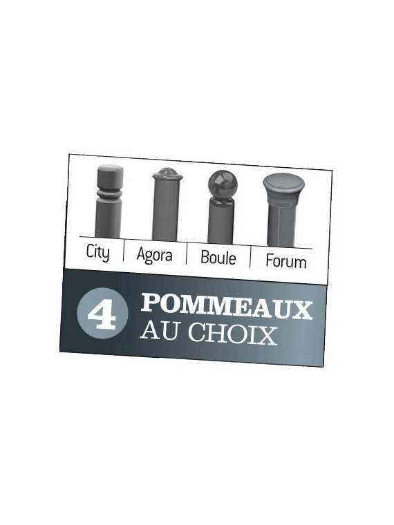 Poteaux amovibles primabloc City Poteaux amovibles primabloc City