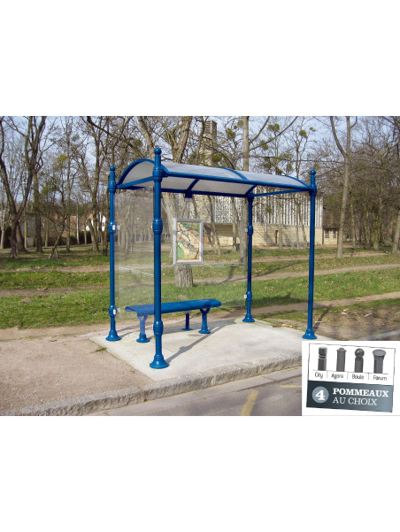 Station de bus Durance Forum 2500 un bardage latéral