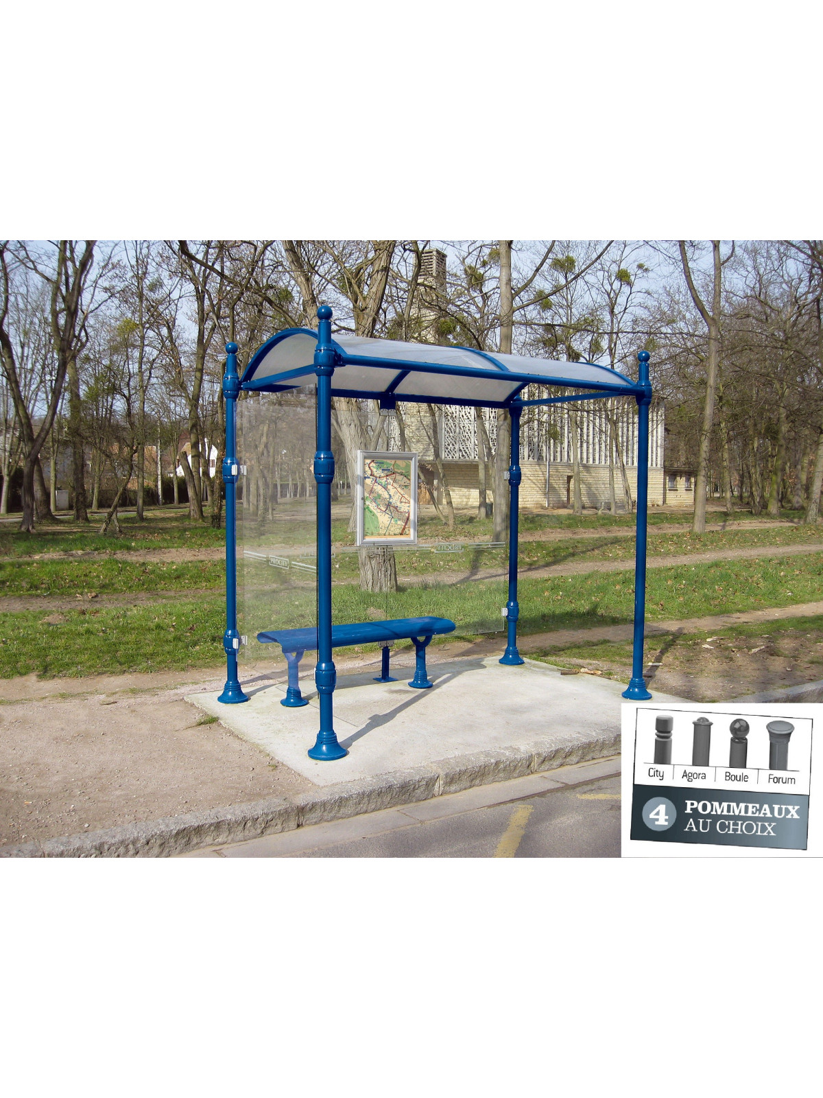 Station de bus Durance Forum 2500 un bardage latéral