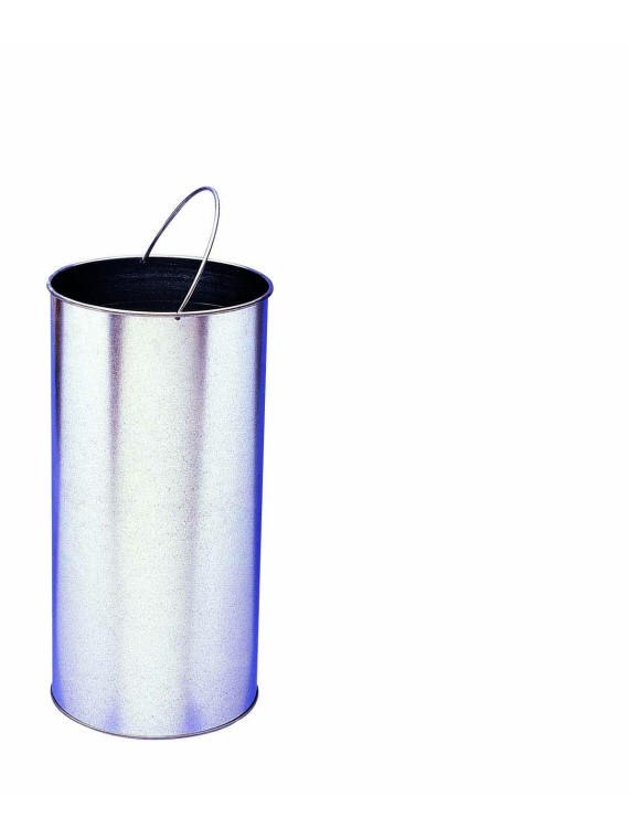 Sceau 40L en acier galvanisé pour corbeille Tulipe 