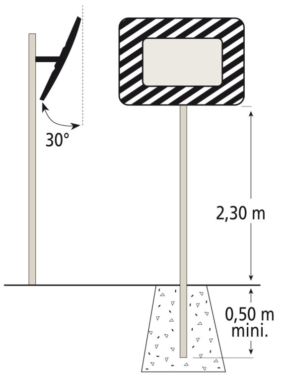 Miroir d'agglomération règlementaire Vialux 874