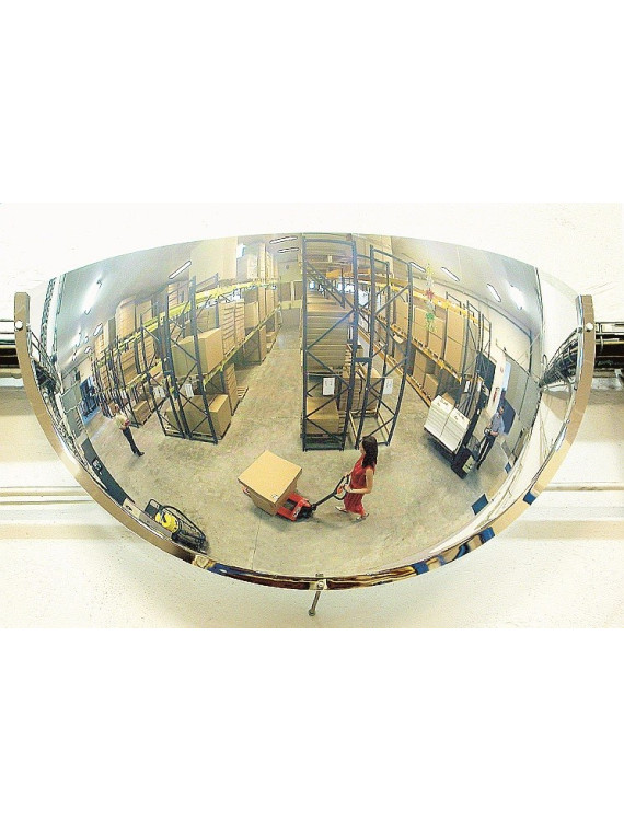 Miroir hémisphérique de sécurité 1/4 de sphère Volum 51-57
