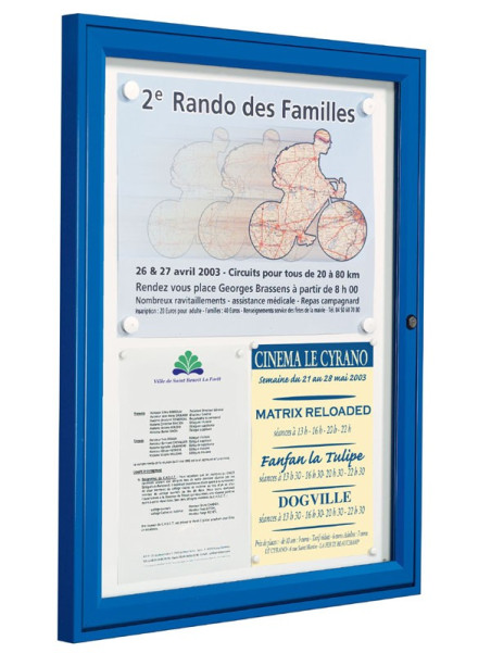 Vitrine tradition extérieur peint h. 400 x 550 - 2 A4