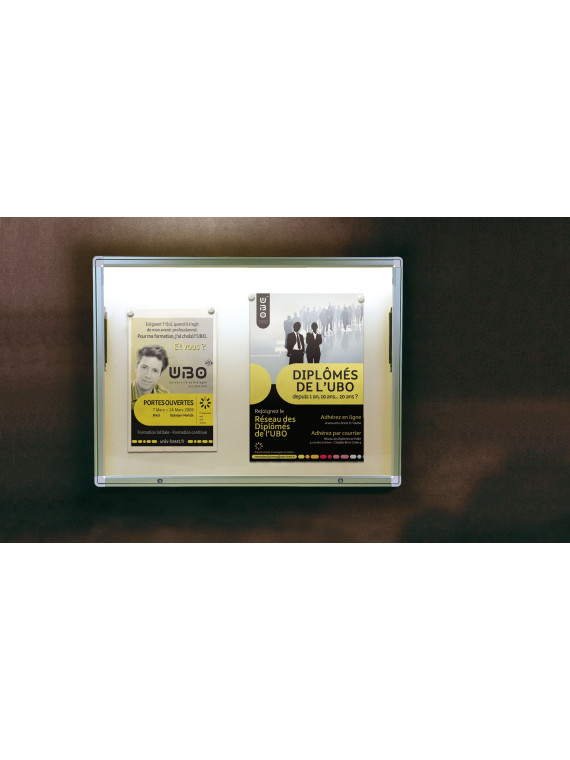 Kit éclairage LED pour vitrine 2000 extérieur simple face