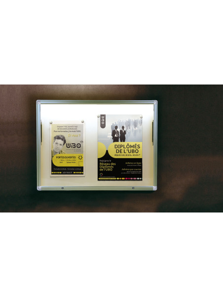 Kit éclairage LED pour vitrine 2000 extérieur simple face