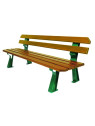 Banc  Bois Chicago pin du nord lasuré