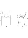Chaise Lecce Polypro M4