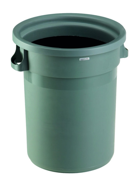 Poubelle ronde plastique sans couvercle BARELLA