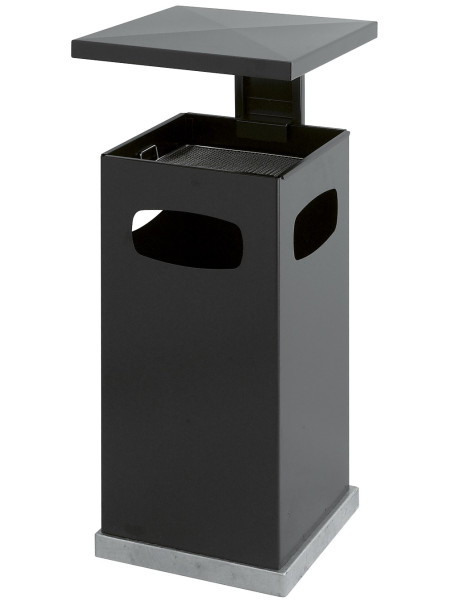 Poubelle cendrier avec couvercle amovible